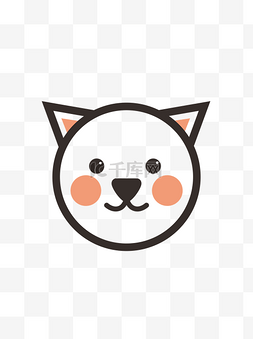 小动物icon图片_可爱卡通清新简约线条猫咪小动物