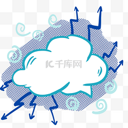 气球图片_卡通爆炸对话框素材