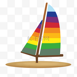 彩色帆船交通