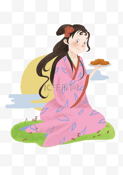 冰皮榴莲月饼图片_中秋节古代人物