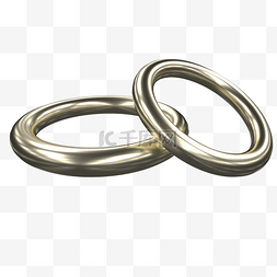 材质图材质刷标图片_亮色金结婚戒指