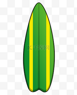 绿色冲浪板