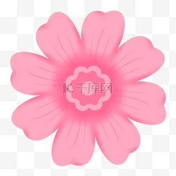 粉色矢量花朵图片_粉色花瓣免抠素材