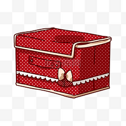 红色箱子图片_手绘红色收纳箱