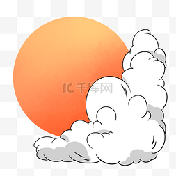 太阳天气预报图片_彩色圆弧太阳升起元素