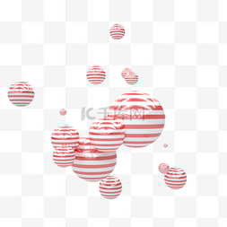 圆球活动漂浮图片_C4D立体漂浮球素材免费下载