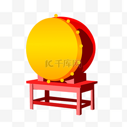 中国大鼓图片_红色大鼓乐器