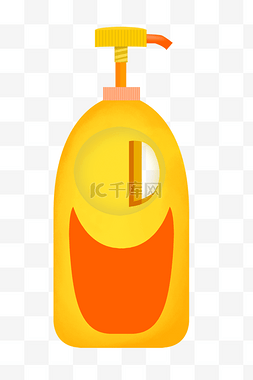 橘黄色的瓶子