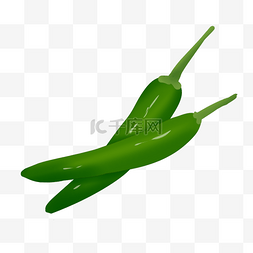 食材绿色辣椒插图