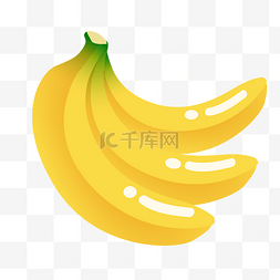 香蕉半切图片_卡通香蕉矢量图下载