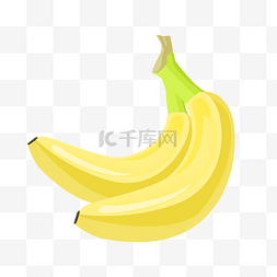 黄色香蕉装饰插画