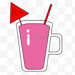 粉色系MBE风格果汁饮料