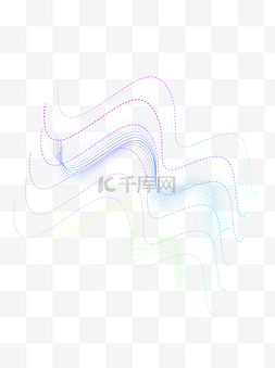 科技设计感图片_科技感线条渐变不规则图形设计元