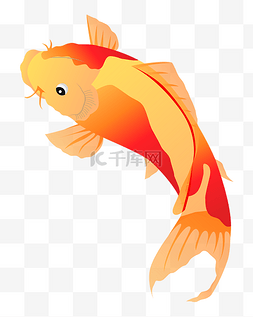 红色的鱼鱼图片_矢量手绘红色的鱼