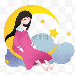 世界睡眠日红色图片_月亮的世界睡眠日