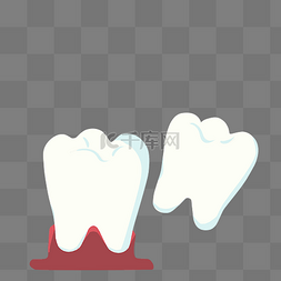 白色牙齿图片_卡通白色牙齿插画