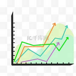 上升曲线箭头图片_金融理财趋势图
