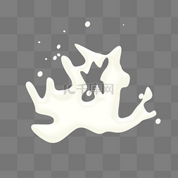 好喝的牛奶装饰插画