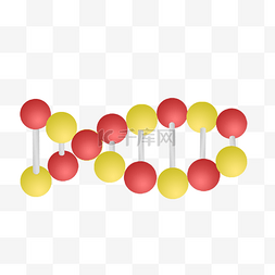 医疗布景图片_DNA遗传螺旋图插画