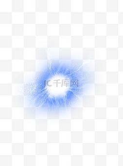 13科技感图片_科技光效蓝色磁暴可商用元素
