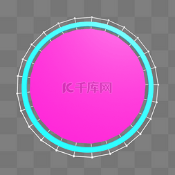 紫色圆形天猫图片_C4D几何体圆形立体装饰背景