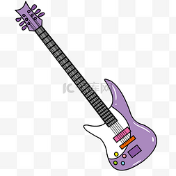 紫色贝斯乐器