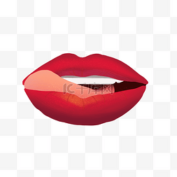 女人咬嘴唇图片_露出舌头的大红唇