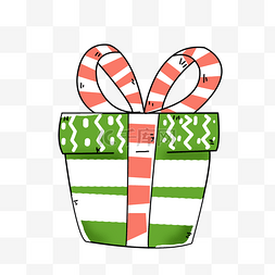 绿色卡通礼物盒图片_绿色礼物盒