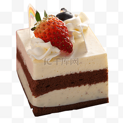 蛋糕图片_生日奶油草莓蛋糕