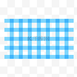 手绘餐布图片_矢量蓝色格子餐布料