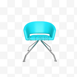 浅蓝色椅子图片_立体家居浅蓝色椅子