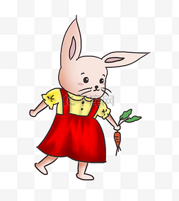 穿裙子的兔子图片_穿裙子的兔子