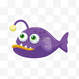 矢量鳗鱼图片_紫色电鳗鱼矢量素材