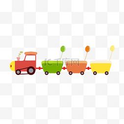 交通工具玩具图片_儿童节卡通小火车素材