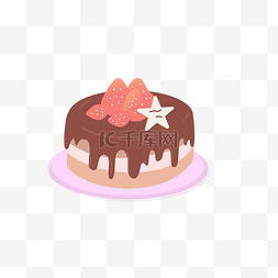卡通蛋糕素材图片_矢量手绘生日蛋糕