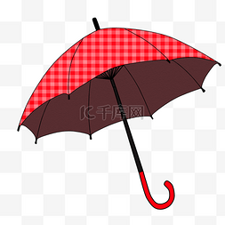 遮阳雨伞图片_红色雨伞伞具