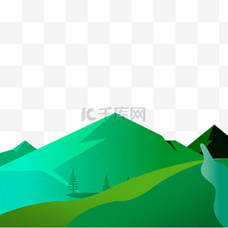 绿色山水山水图片_漂亮绿色山水