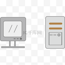 it办公图片_卡通可爱电脑矢量图