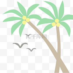 海南岛图片_彩色植物椰子树元素
