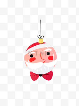 圣诞室内装饰球彩球卡通圣诞老人