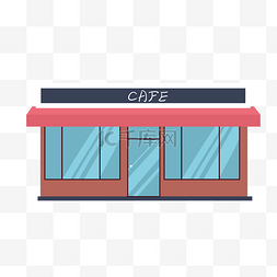 创意商铺图片_手绘卡通矢量咖啡屋