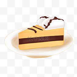 巧克力夹心图片_甜点甜食甜品蛋糕烘焙手绘PNG免抠