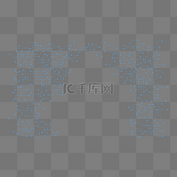 芯片抽象图片_蓝色科技线条装饰图案