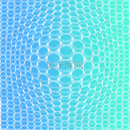 蓝色圆点渐变图片_科技感蓝色渐变点状网状纹理