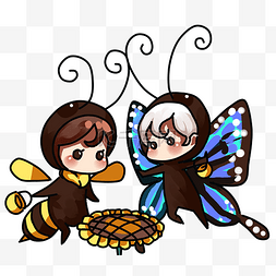 童话世界蜜蜂蝴蝶精灵