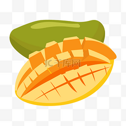 芒果蒲式蛋挞图片_春季水果绿色芒果
