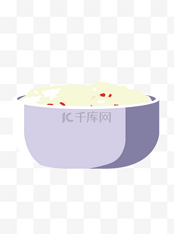 一大碗红枣饭元素设计