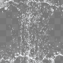 水滴矢量溅图片_白色水花效果元素