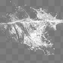 水溅起的波纹图片_清水水波纹水滴元素