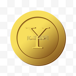 黄色圆形金币图片_金钱符号金币